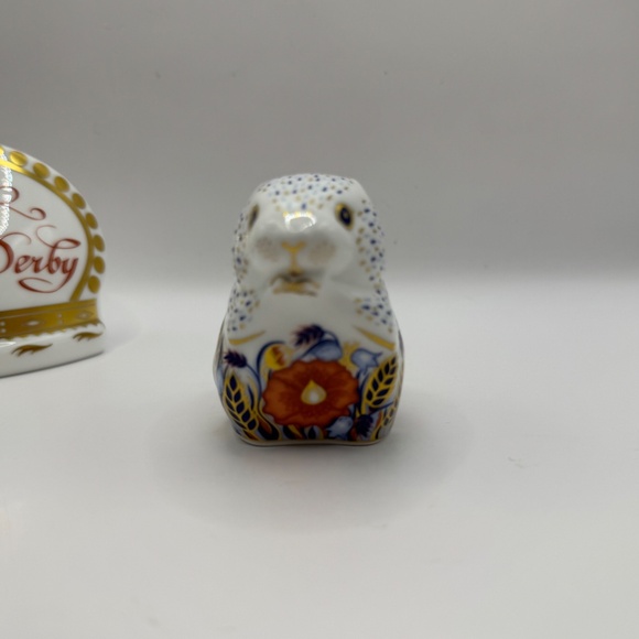 Royal Crown Derby Poppy Mouse Collectors Guild Exclusive Gift 1996 paperweight - Picture 3 of 10